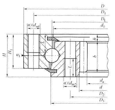 單排四點接觸式回轉支承(01)
