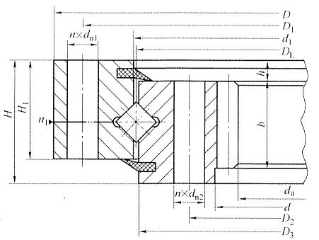 單排交叉滾柱式回轉支承(HJ系列)